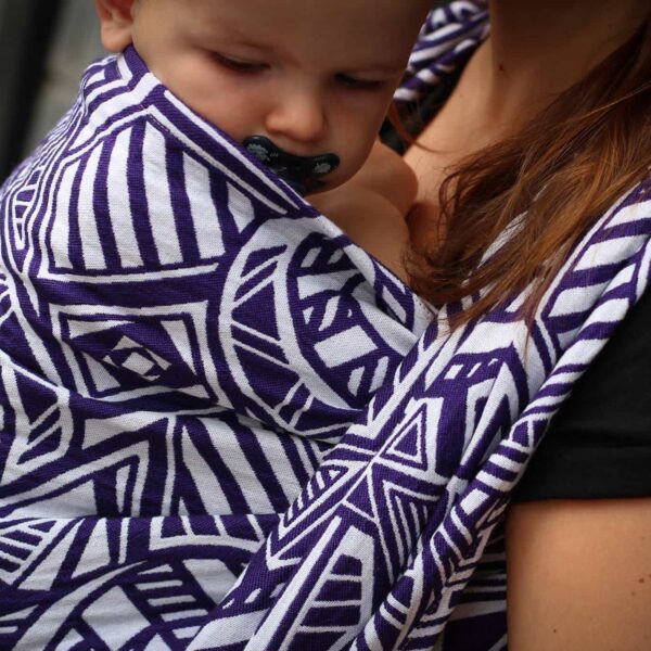 Vikle fra Yaro - Urban Geo Contra Violet Wool