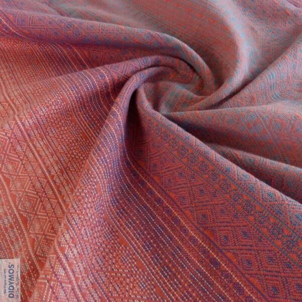 Didymos Vikle Prima Alpenglow Alpehglühen økologisk bomuld som en solopgang