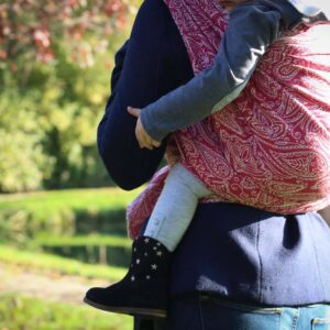 Yaro vikle Lace Contra Fuchsia Natural Seacell