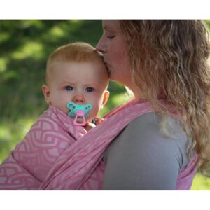 Yaro vikle Braid Old Rose Natural Hemp mave-mod-mave bærestilling