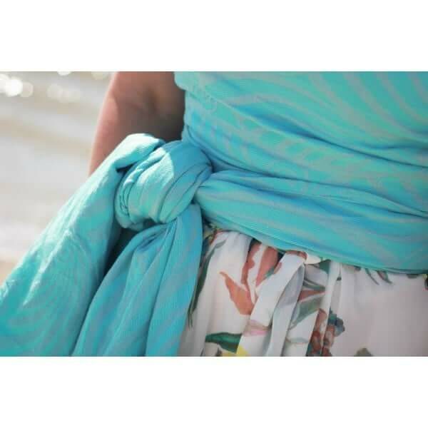 Yaro vikle Dandy Arctic–Blue Silver Linen Close Up