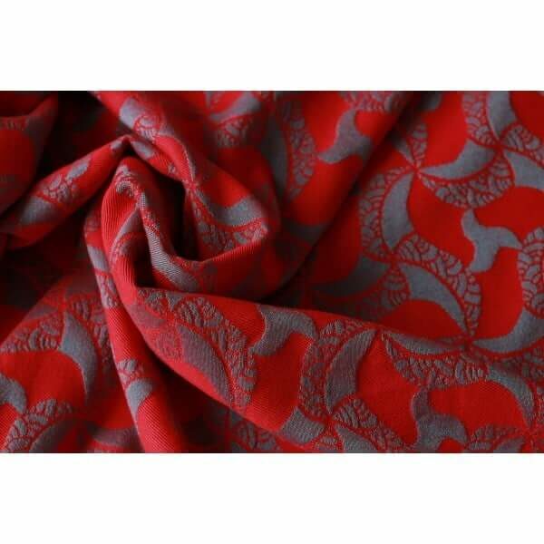 Yaro ringslynge Triskele Red Aqua Glossy