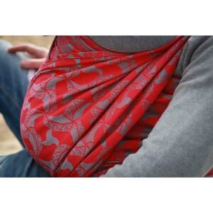 Yaro ringslynge Triskele Red Aqua Glossy