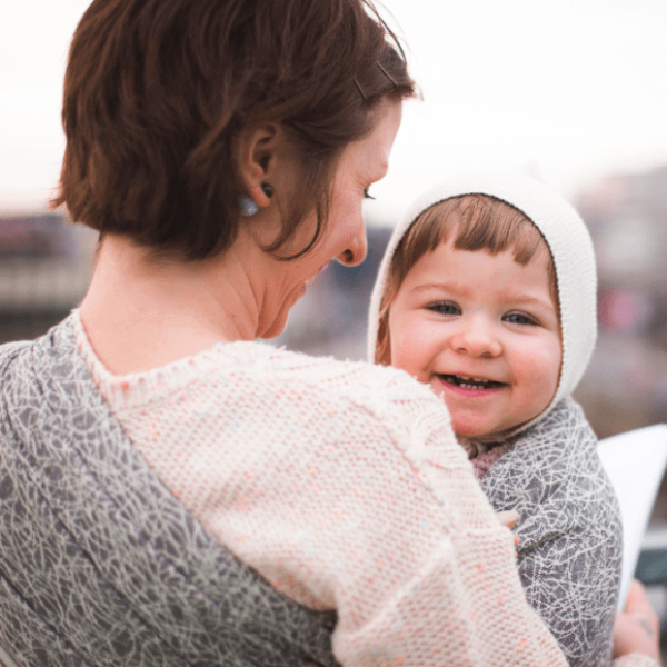 Didymos Fadenwerk fastvikle mave mod mave