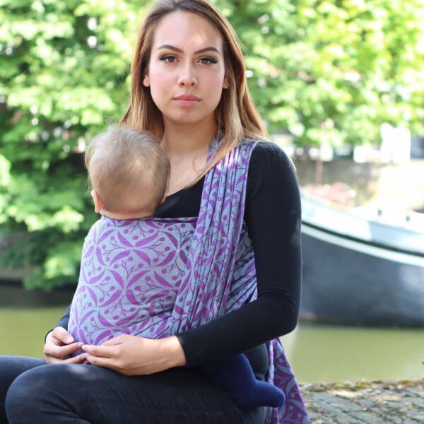 Yaro vikle Retro Berry Purple Mint Tencel dejligt