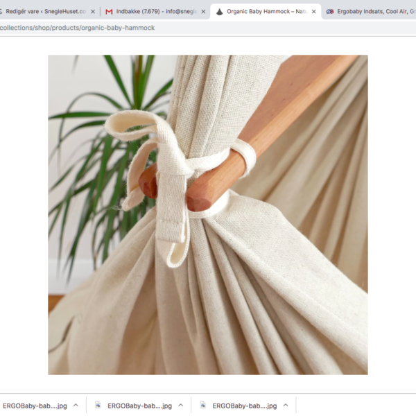 Slyngevuggen Organic fra Natures Sway - fjedervuggen med indbygget søvngaranti