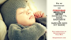 Genveje til babysøvn - foredrag med Tina Witt