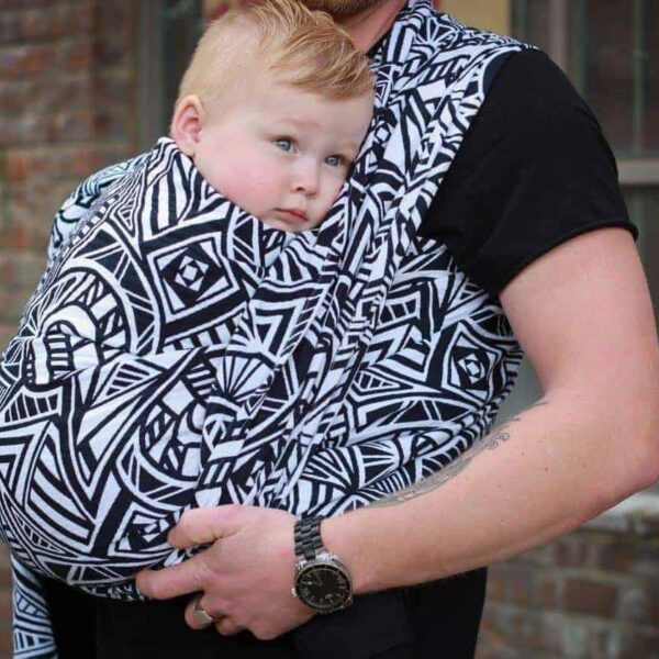 Yaro vikle Urban Geo Contra Black White Wool Bourette