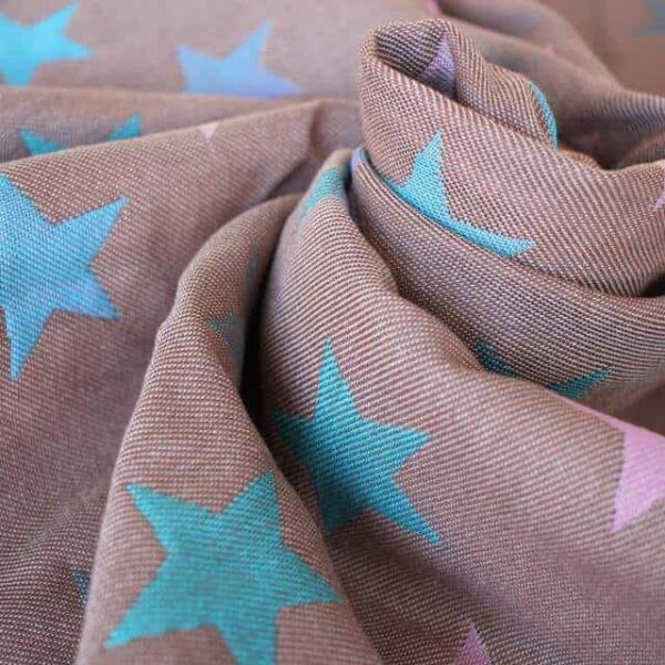 Vikle fra Yaro - Stars Ultra Purple Aqua Coffee Tencel