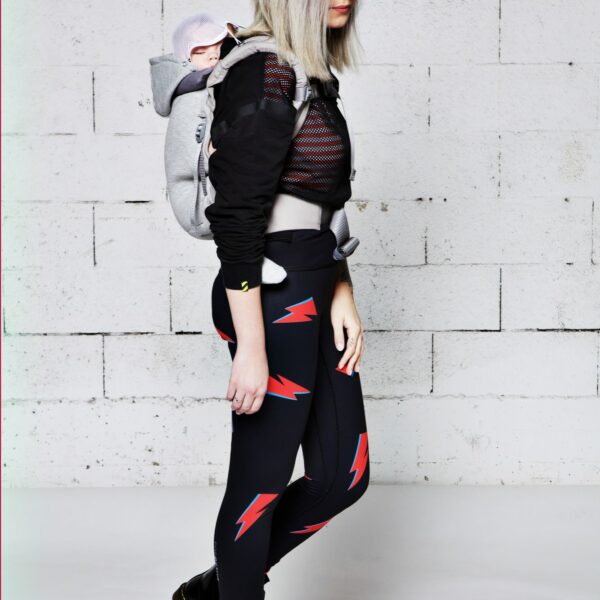 Je Porte mon BéBé hoodiecarrier bæresele Athletic Grey