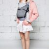 Je Porte mon BéBé hoodiecarrier bæresele Athletic Grey