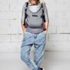Je Porte mon BéBé hoodiecarrier bæresele Athletic Grey