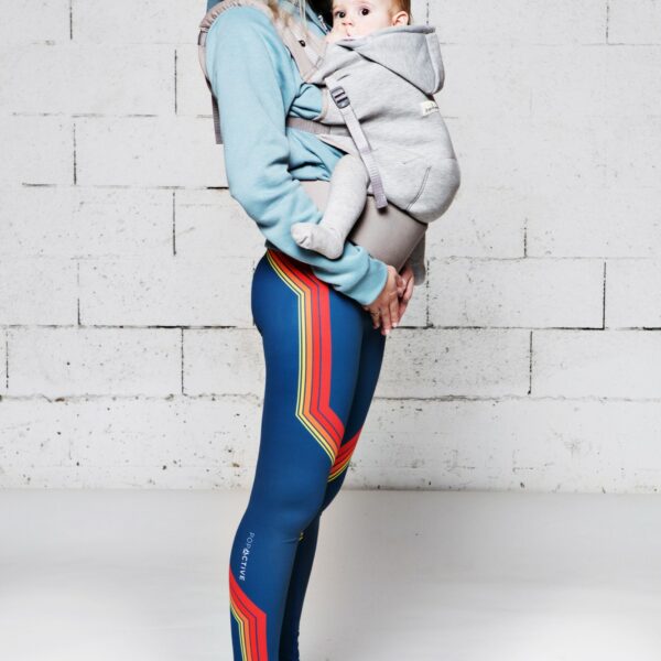 Je Porte mon BéBé hoodiecarrier bæresele Sporty Grey