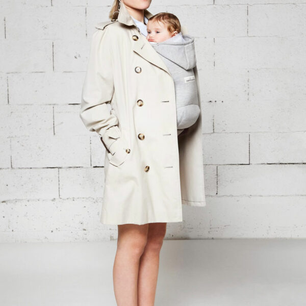 Je Porte mon BéBé hoodiecarrier bæresele Sporty Grey