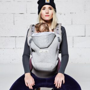 Je Porte mon BéBé hoodiecarrier bæresele Sporty Grey