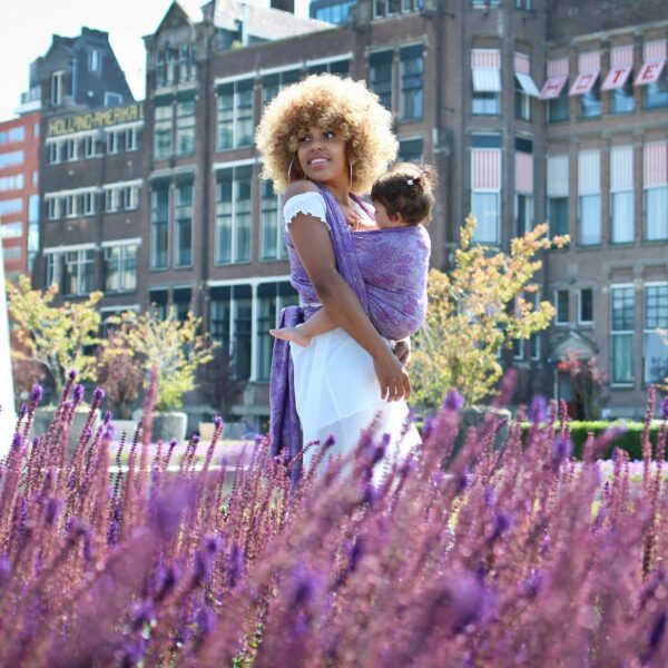 Yaro Fastvikle Campanula Purple Grey Tencel Viscose Confetti