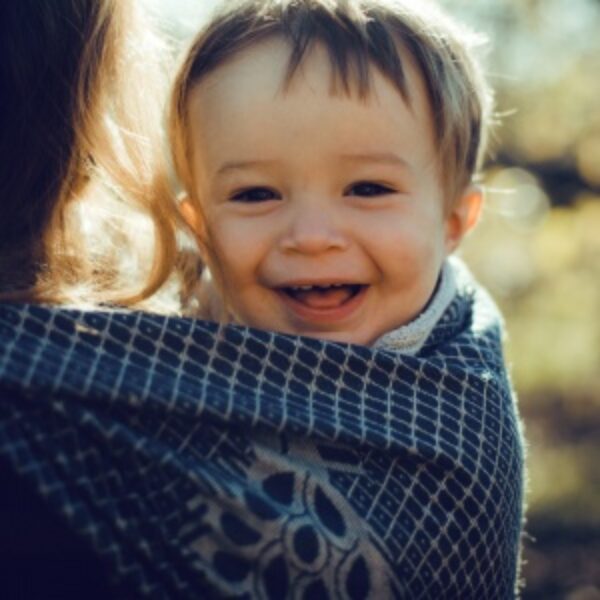 Didymos fastvikle Pfau Sehr Blau Wolle