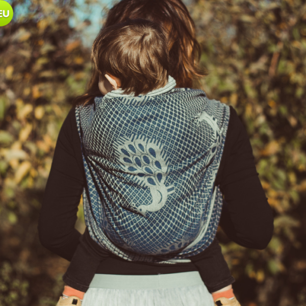 Didymos fastvikle Pfau Sehr Blau Wolle