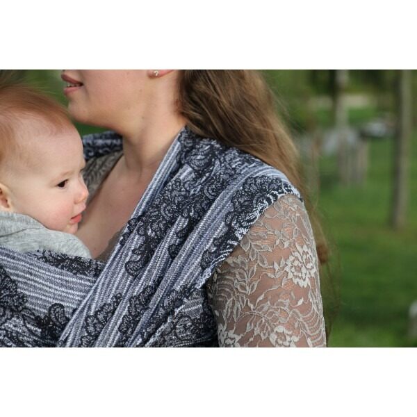 Yaro ringslynge Jazz Duo Black White Linen Kapok