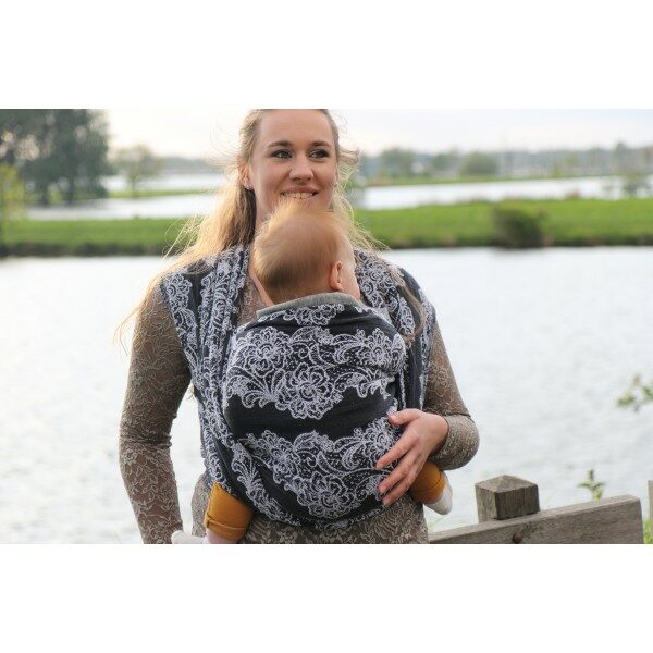 Yaro ringslynge Jazz Duo Black White Linen Kapok