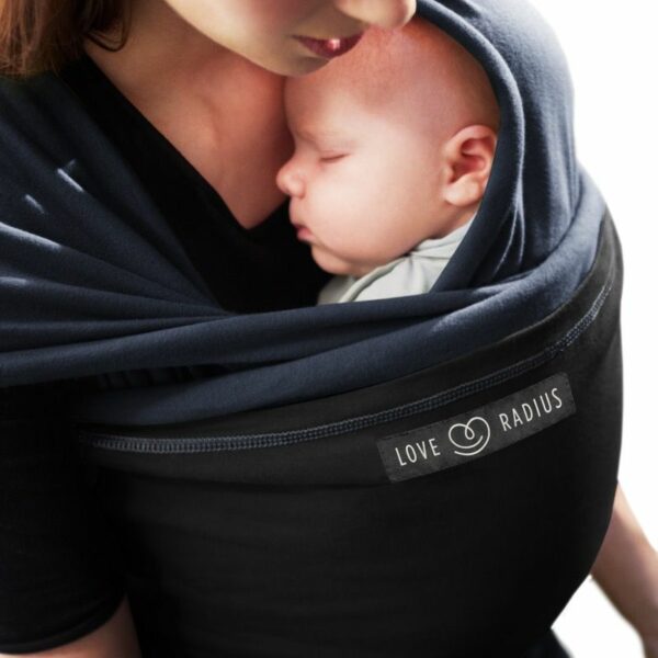 Love Radius Je Porte mon Bebe Original strækvikle Mørkeblå Sort