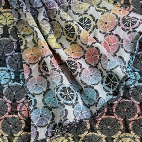 Yaro fastvikle Lemons Duo Black Lights Rainbow Wool