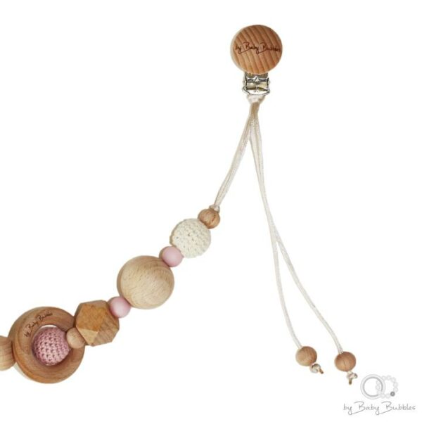 byBabyBubbles barnevognskæde Rosey Cheeks