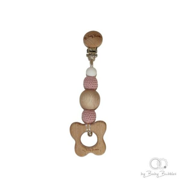 byBabyBubbles barnevognslegetøj Rosey Cheeks