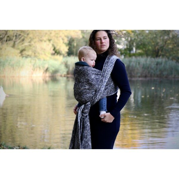 Yaro fastvikle Blues Duo Silver Black Blue Tencel