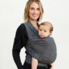 Moby Flex Wrap Black strækvikle i luftig mesh