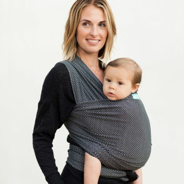 Moby Flex Wrap Black strækvikle i luftig mesh