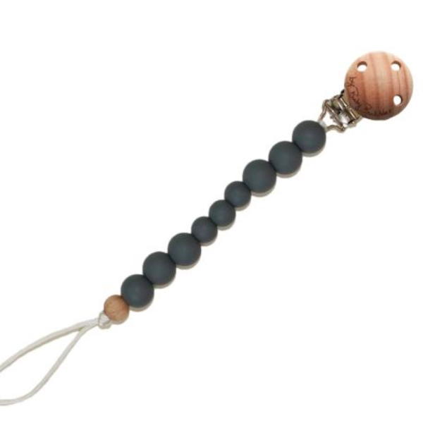 byBabyBubbles suttekæde Simple Grey