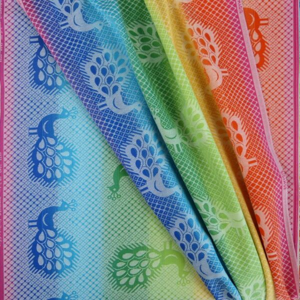 Didymos fastvikle Regenbogen Pfau Peacock