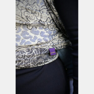 Yaro ringslynge Blues Duo Silver Black Blue Tencel