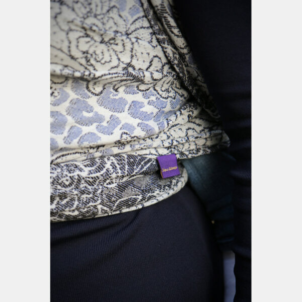 Yaro ringslynge Blues Duo Silver Black Blue Tencel