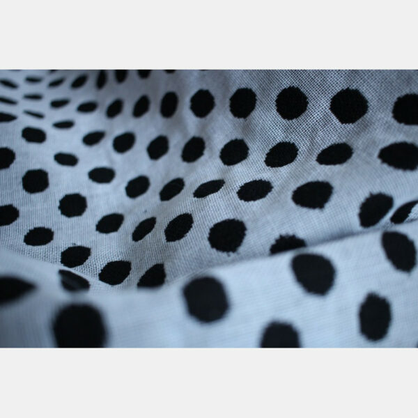 Yaro ringslynge Polka Dot Contra Black White