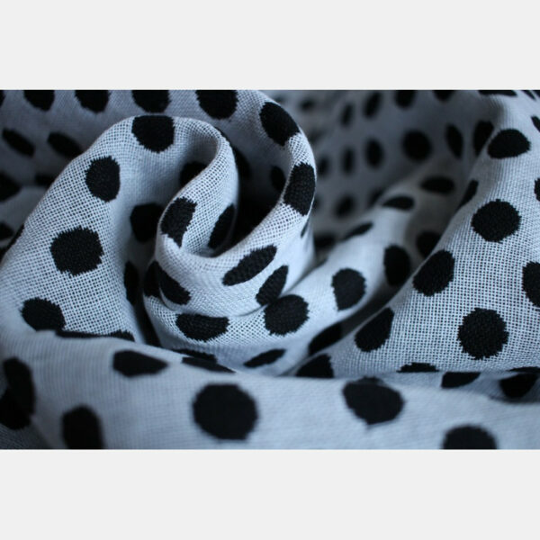Yaro ringslynge Polka Dot Contra Black White