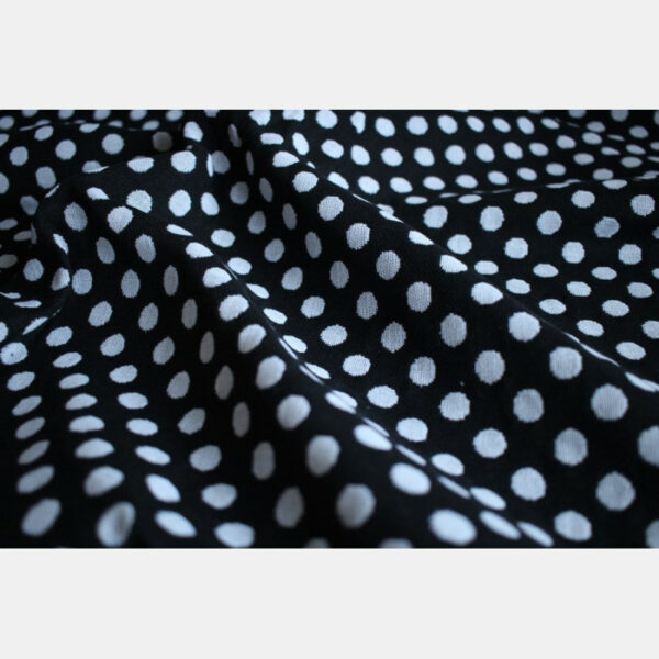 Yaro ringslynge Polka Dot Contra Black White
