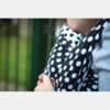 Yaro ringslynge Polka Dot Contra Black White