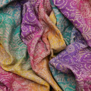 Yaro ringslynge Ava Trinity Sienna Rainbow Wool