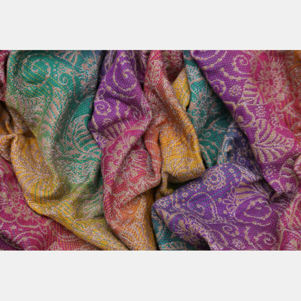 Yaro ringslynge Ava Trinity Sienna Rainbow Wool