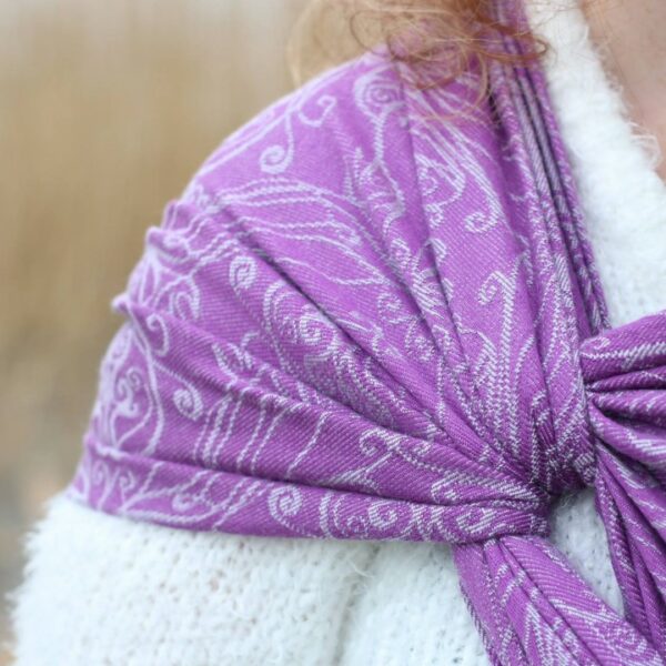 Fastvikle fra Yaro Elvish Purple Silver Tencel Wool SnegleHuset