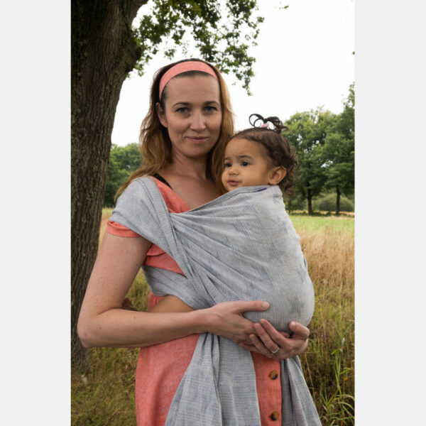 Fastvikle fra Yaro Stars Lite Navy Grey Random Linen SnegleHuset