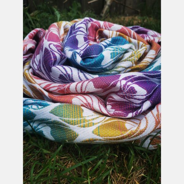 Fastvikle fra Yaro La Fleur Trinity Caribbean Rainbow Cupro Tencel Linen SnegleHuset