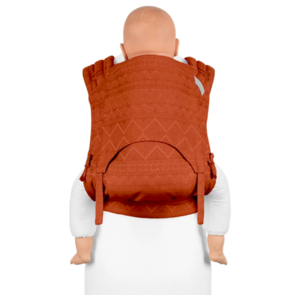 Fidella FlyClick bæresele Cubic Lines/Rustred Toddler