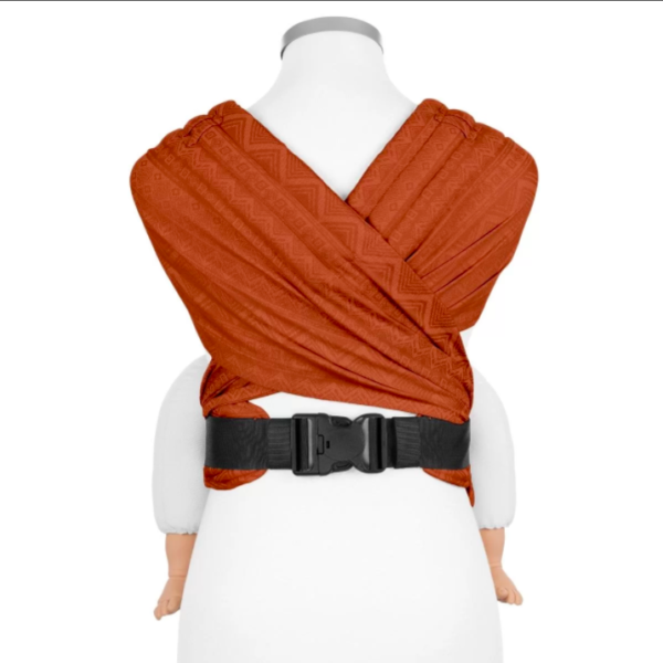 Fidella FlyClick bæresele Cubic Lines/Rustred Toddler
