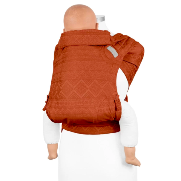 Fidella FlyClick bæresele Cubic Lines/Rustred Toddler