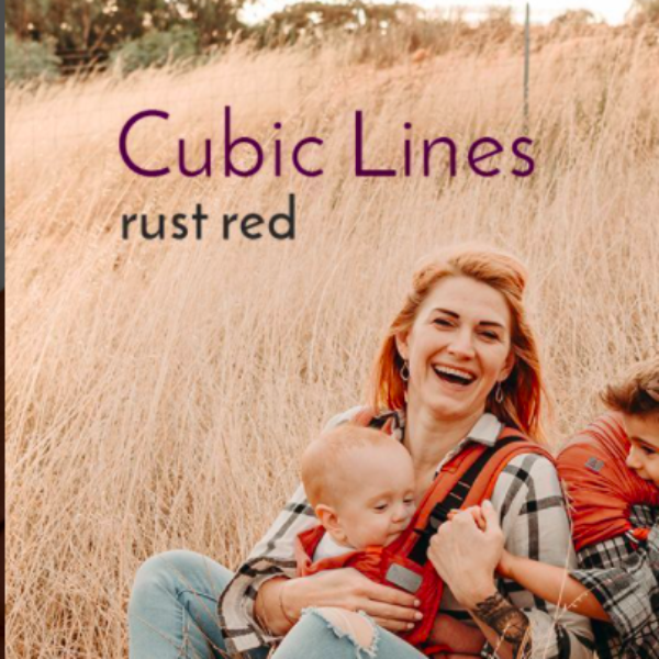 Fidella Fusion bæresele Cubic Lines Rustred Toddler