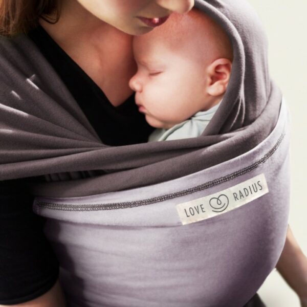 Love Radius Je Porte mon Bebe Original strækvikle Glazed Brown Lavender