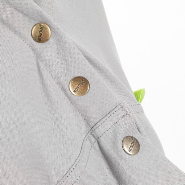 NONOMO Fjedervugge Økologisk med kapokmadras GRÅ